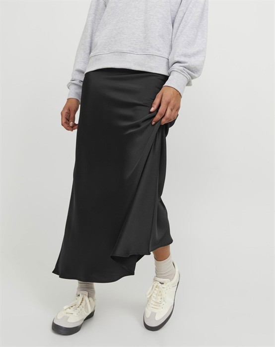 Kimmie Satin Midi Nederdel